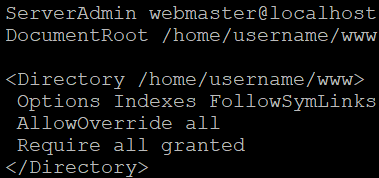 Apache DocumentRoot Beispiel